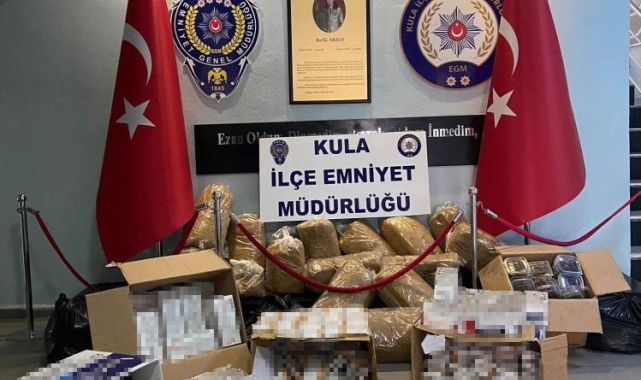 Manisa Emniyeti'nden kaçak sigaraya yönelik büyük operasyon