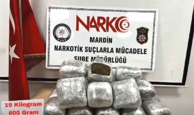 Mardin'de 19 kilo esrar ele geçirildi, 2 kişi tutuklandı