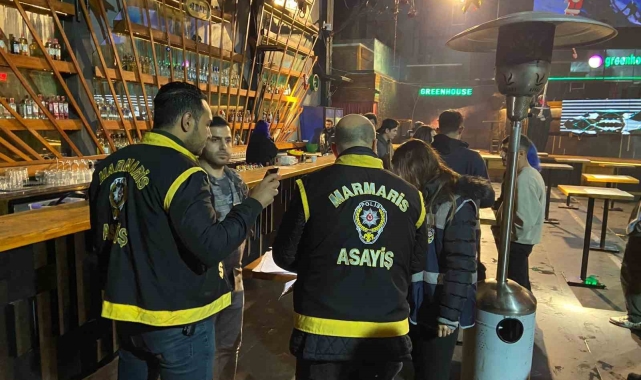 Marmaris'te yeni yıl öncesi eğlence mekanlarında alkol denetimi