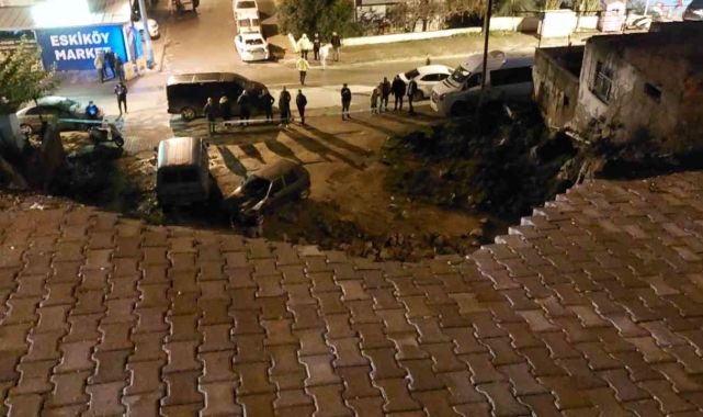 Milas'ta toprak kayması