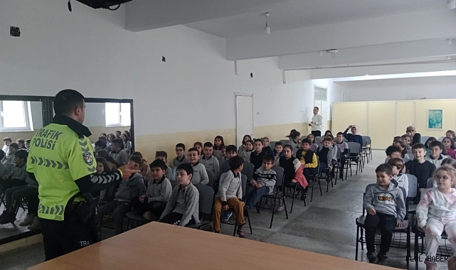 MİNİKLERE TRAFİK EĞİTİMİ VERİLDİ
