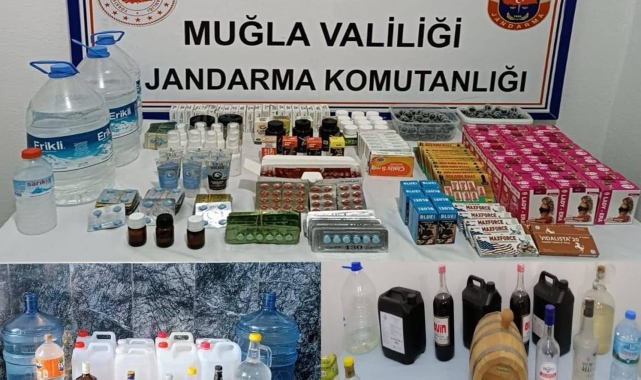 Muğla'da 24 saatte 83 litre sahte alkol ele geçirildi