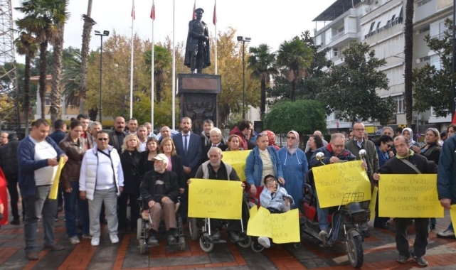 Nazilli'de 'Gazze'de engelli' olmaya dikkat çekildi