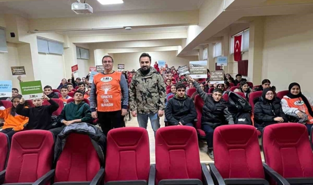 Okullarda iklim değişikliğini anlattılar