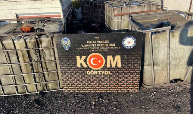 Payas'ta 3 bin 250 litre kaçak akaryakıt ele geçirildi
