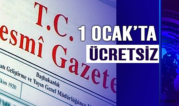 RESMİ GAZETE'DE YAYIMLANDI