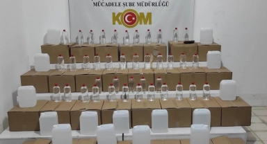 Samsun'da 895 litre etil alkol ele geçirildi