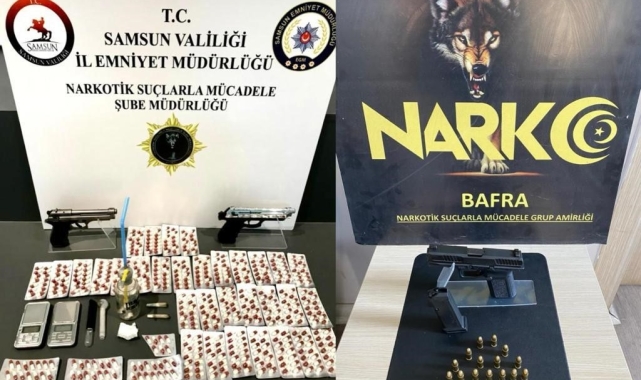 Samsun'da uyuşturucu ile mücadele: Çok sayıda narkotik madde ele geçirildi