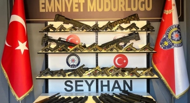 Seyhan polisi 55 ruhsatsız silah ele geçirdi, 6 kişi de tutuklandı
