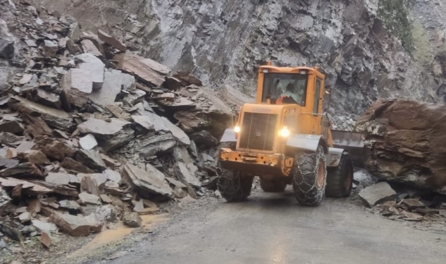 Şırnak-Beytüşşebap yolunda heyelan