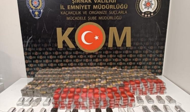 Şırnak'ta kaçakçılık ve asayiş operasyonu: 62 gözaltı