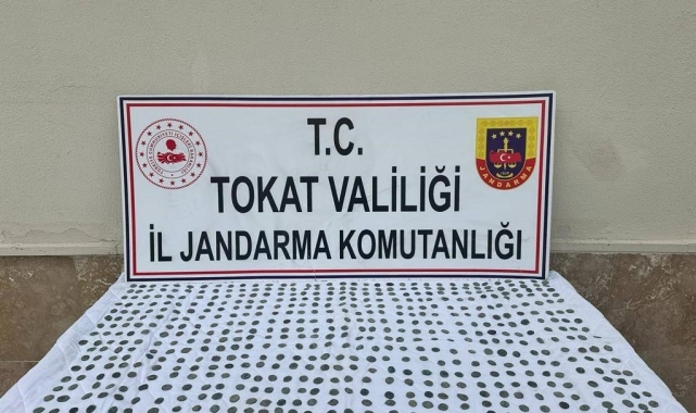 Tokat'ta Selçuklu dönemine ait 620 adet sikke ele geçirildi