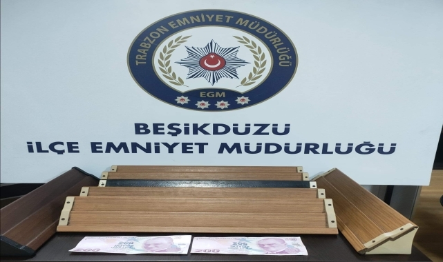 Trabzon'da kumar oynayan 4 kişiye para cezası verildi