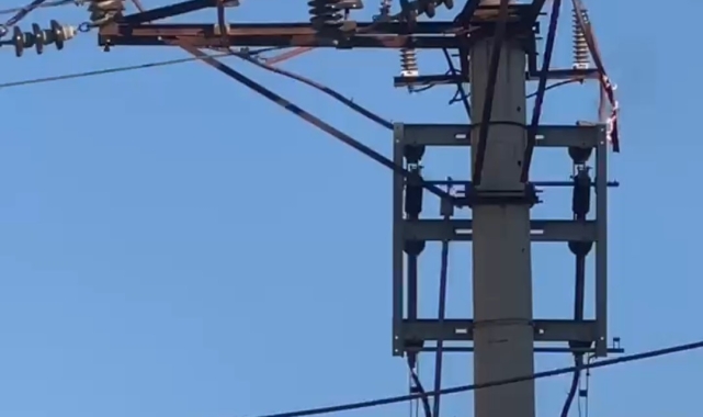 Trafoda çıkan yangını itfaiye ekipleri söndürdü