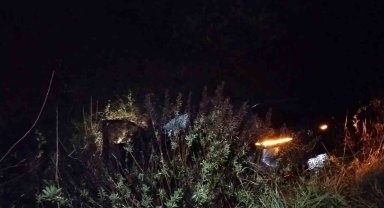 Tuzla'da kontrolden çıkan araç şarampole uçtu: 1 yaralı