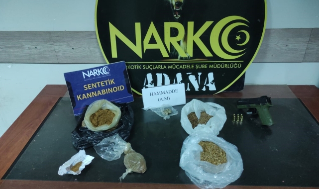 Adana'da narkotik operasyonunda yakalanan 4 kişi tutuklandı
