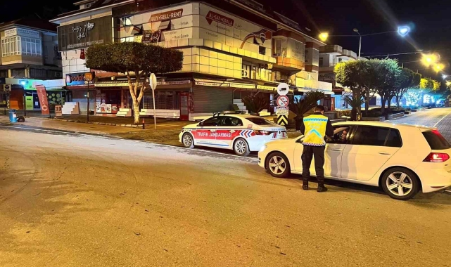 Alanya'da 48 araç ve sürücüsüne 94 bin lira ceza