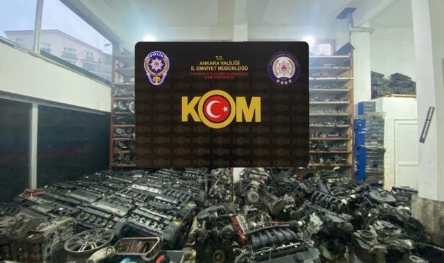 Ankara'da 'kaçak araç parçası" operasyonu: 5 gözaltı