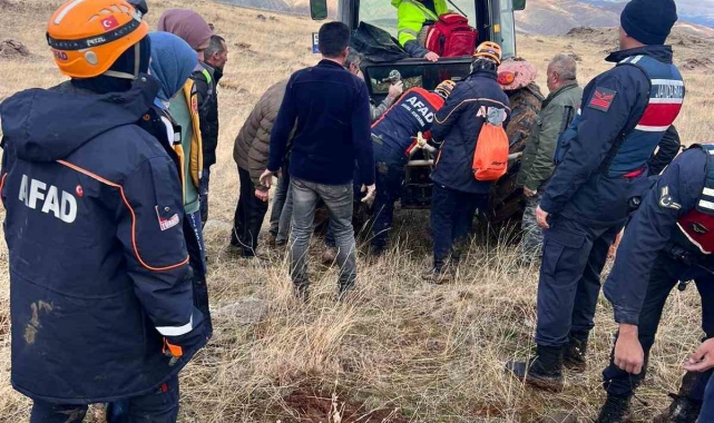 Avlanırken ayağı kırıldı, imdadına AFAD yetişti