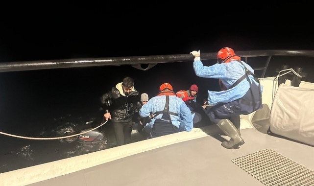 Aydın'da 9 düzensiz göçmen kurtarıldı