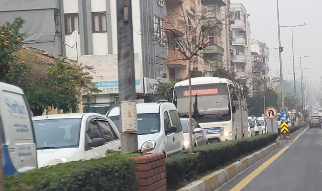 Aydın'da trafik yoğunluğu dikkat çekiyor