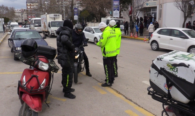Bandırma'da bin 699 motosiklet denetlendi