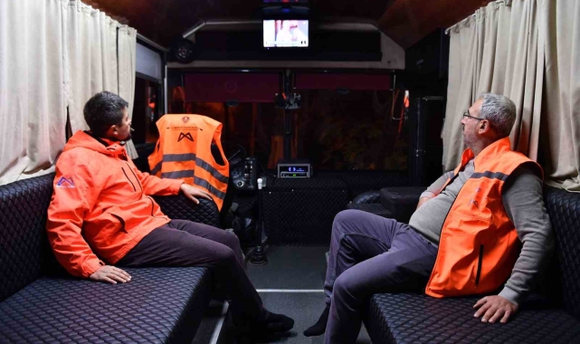 Belediye personeline ev gibi mobil otobüs