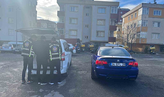 Beykoz'da drift yapan sürücüye 20 bin 778 TL ceza