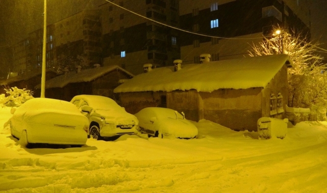 Bitlis'te kar yağışı etkisini arttırdı