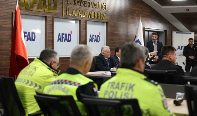 Büyükkılıç, Vali Çiçek başkanlığında İl Afet ve Acil Durum Koordinasyon Toplantısı'na katıldı