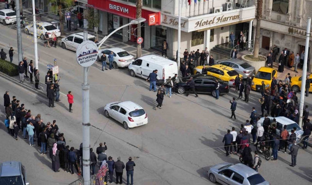 Cadde ortasında satırlı gerginlik