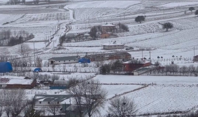 Çankırı'da kar yağışı etkili oldu