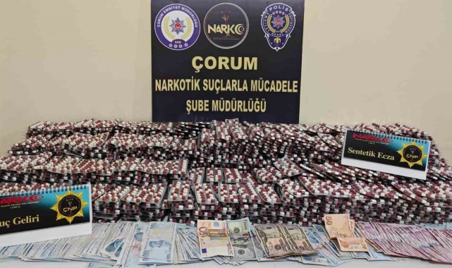 Çorum polisinden uyuşturucu operasyonu