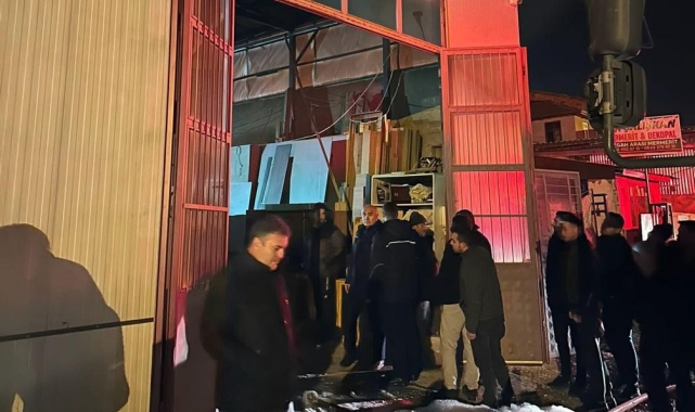 Çubuk'ta sanayi sitesindeki yangın korkuttu