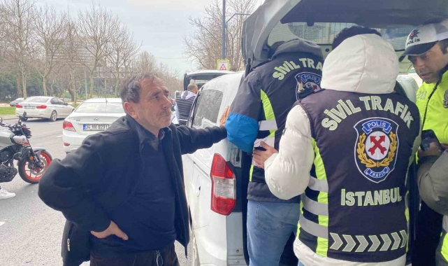Denetimde ceza yiyen sürücüden polise teşekkür