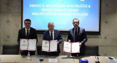 Denizli'de Mesleki Eğitim ve İş Birliği protokolü imzalandı