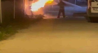 Doğal gaz borusu patladı, mahalleli ayağa kalktı