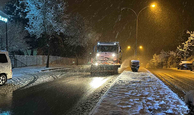 Düzce&#039;de kar yağışı başladı