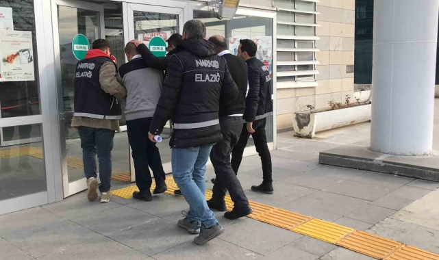 Elazığ'daki uyuşturucu operasyonunda 2 tutuklama