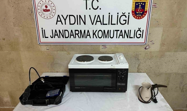 Germencik'te kamu kurumundan hırsızlık yapan şüpheliler yakalandı