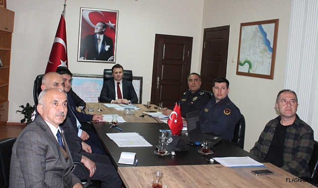 GERZE KAYMAKAMLIĞINDA SEÇİM GÜVENLİĞİ TOPLANTISI