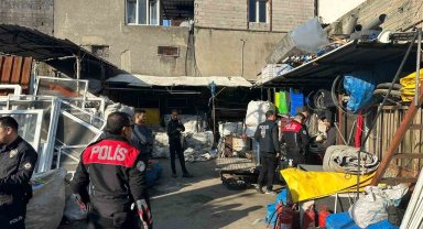 Hatay'da polis ekileri hurdacıları denetledi