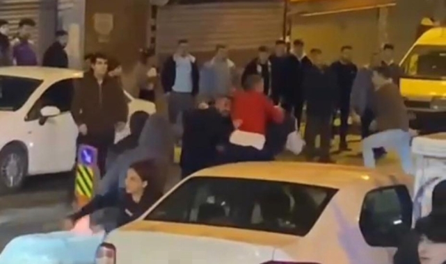 İstanbul'da araçlara ve kadına çarpan sürücüye meydan dayağı kamerada