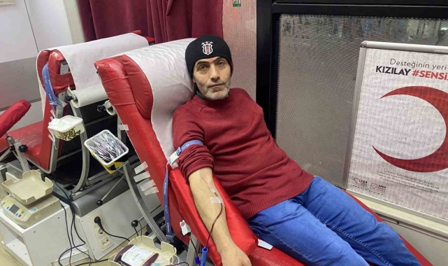 Kan bağışına destek verdiler