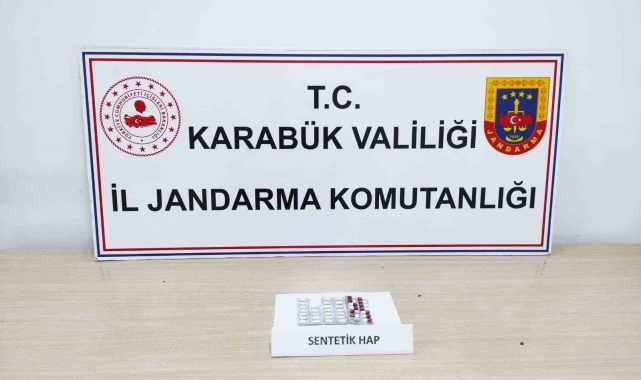 Karabük'te 39 uyuşturucu hap ele geçirildi