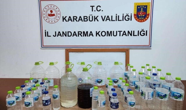 Karabük'te sahte alkol operasyonu