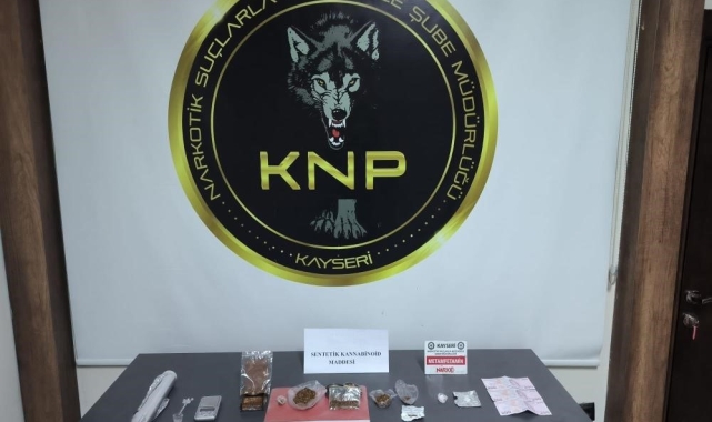 Kayseri'de 1 ayda 7.5 kilo uyuşturucu ele geçirildi