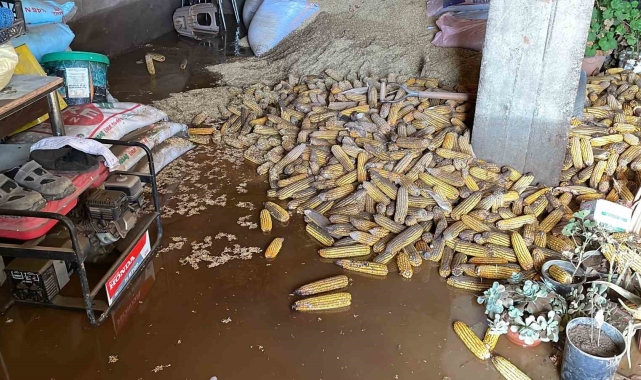 Kırklareli'nde şiddetli yağışın ardından arabalar, evler zarar gördü