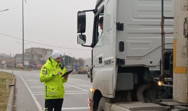 Kırklareli'nde trafik denetimi: 7 araç trafikten men