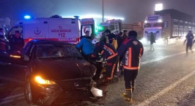Malatya'da trafik kazası: 1 ölü, 5 yaralı